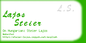 lajos steier business card